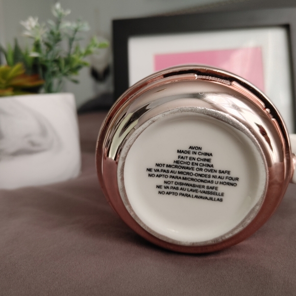 Set of 4 rose gold coffee cups - Picture 5 of 5